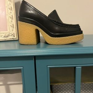 Chloe black Jamie heel loafer